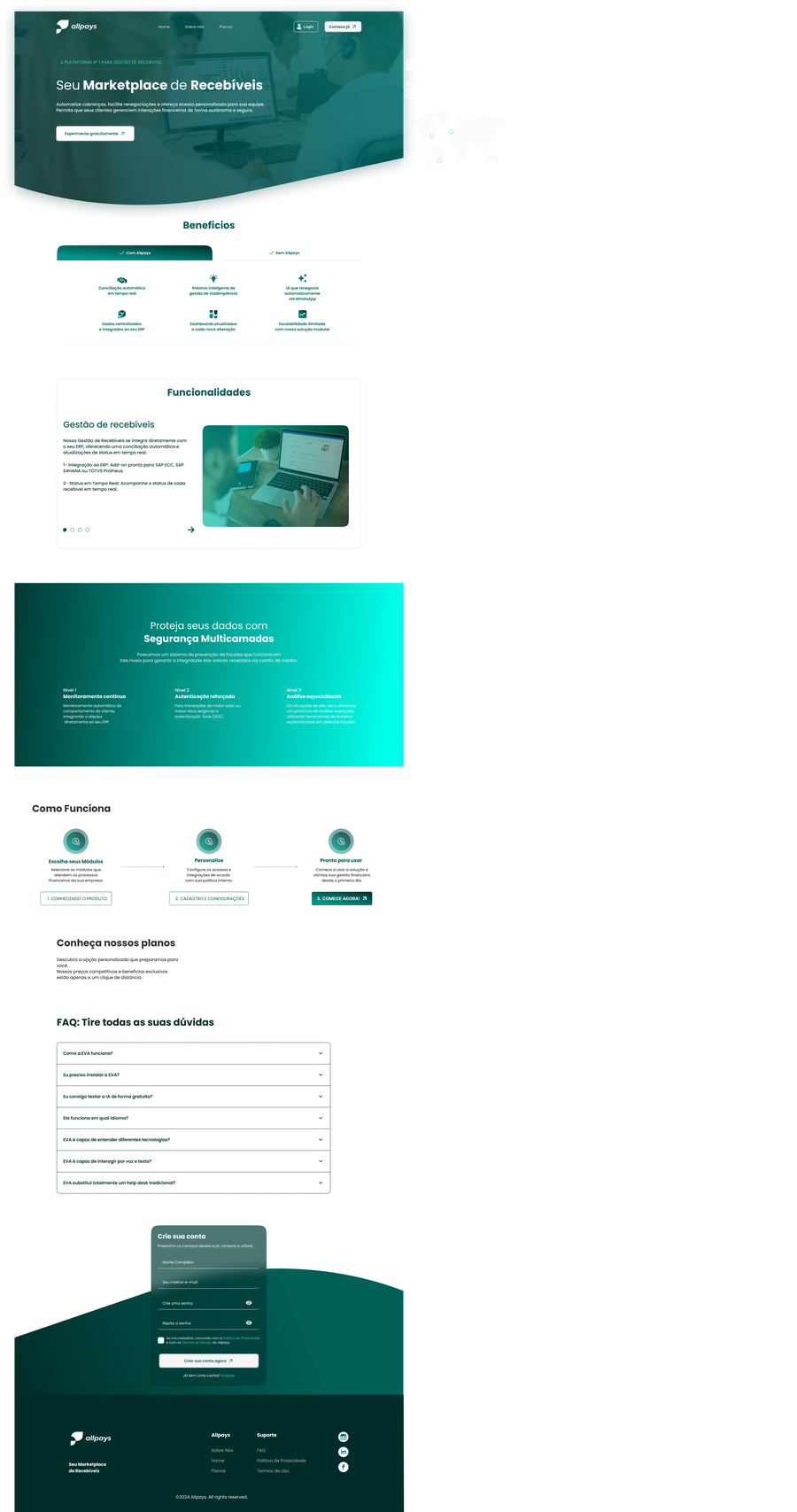 Landing page institucional