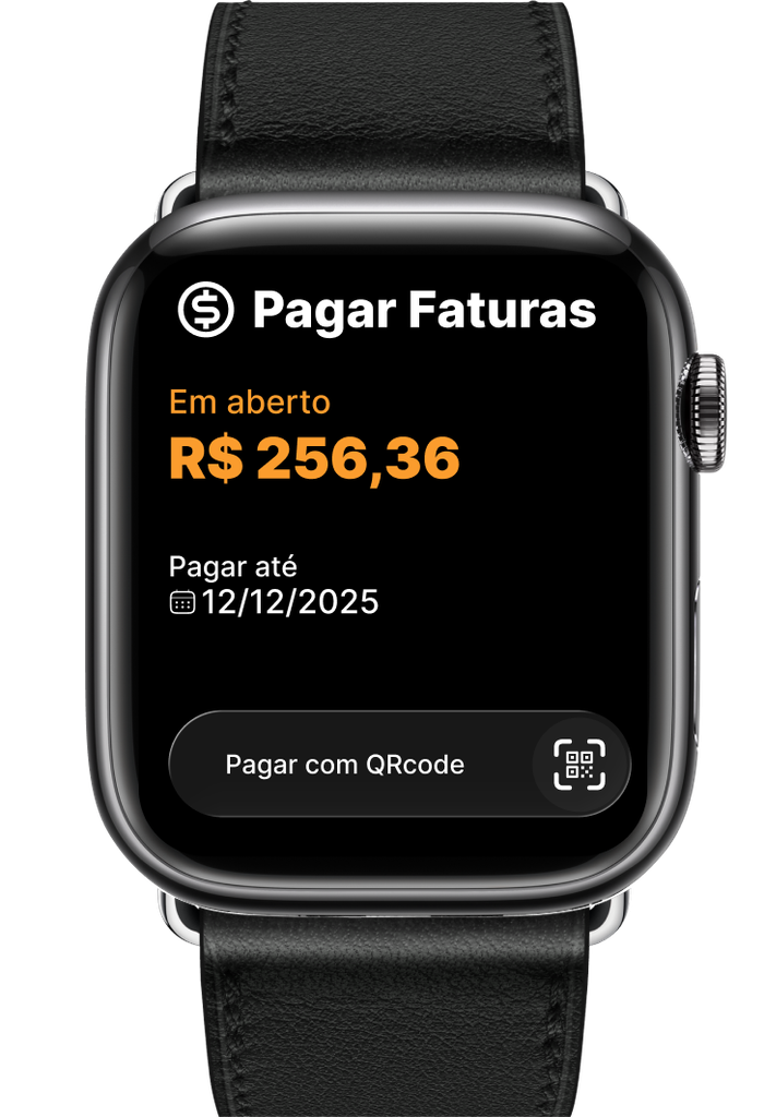 Smartwatch — pagar fatura